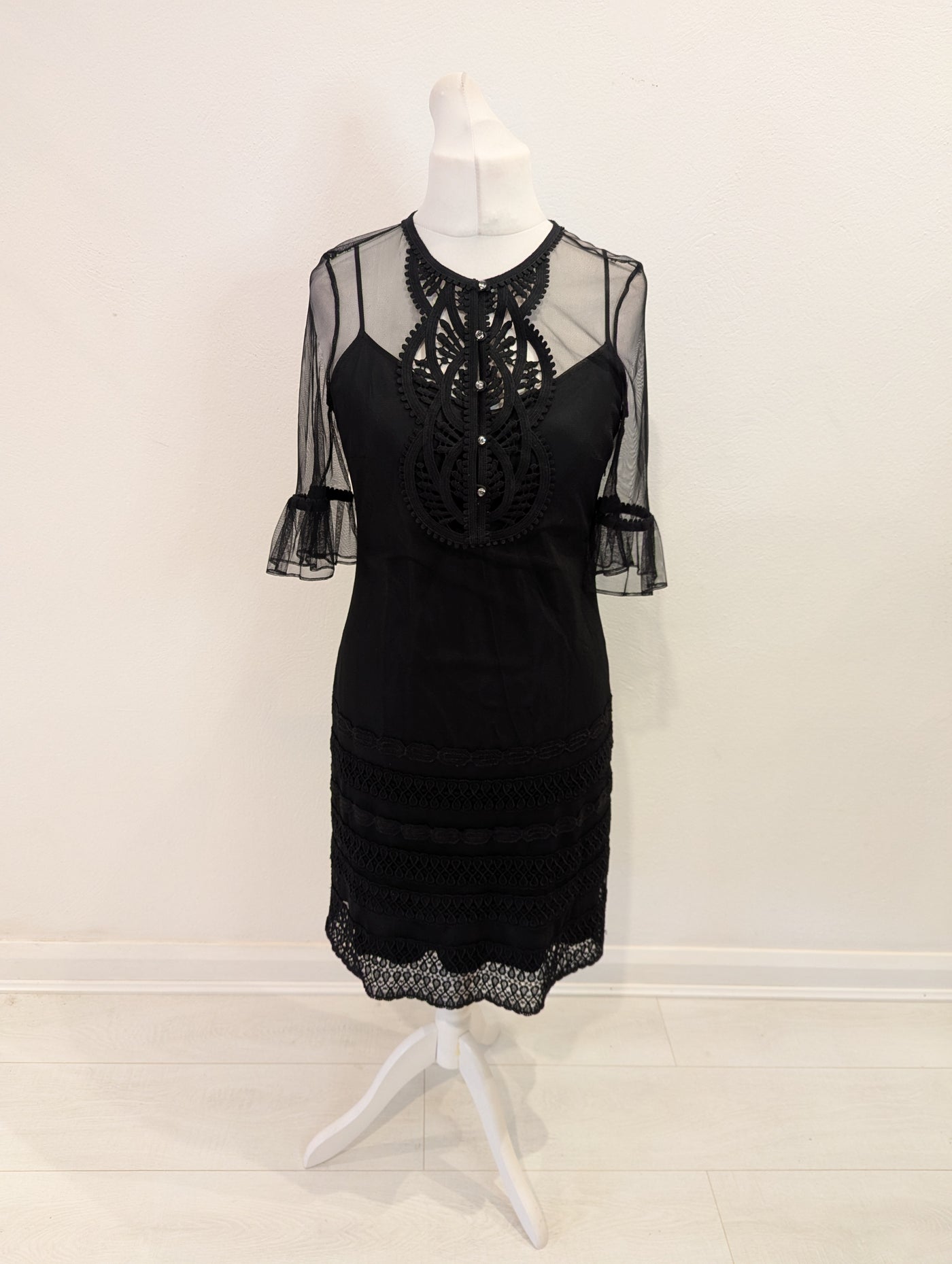 Coast Sheer Black Dress 14
