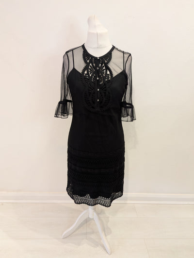 Coast Sheer Black Dress 14