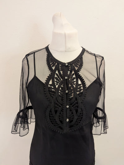 Coast Sheer Black Dress 14
