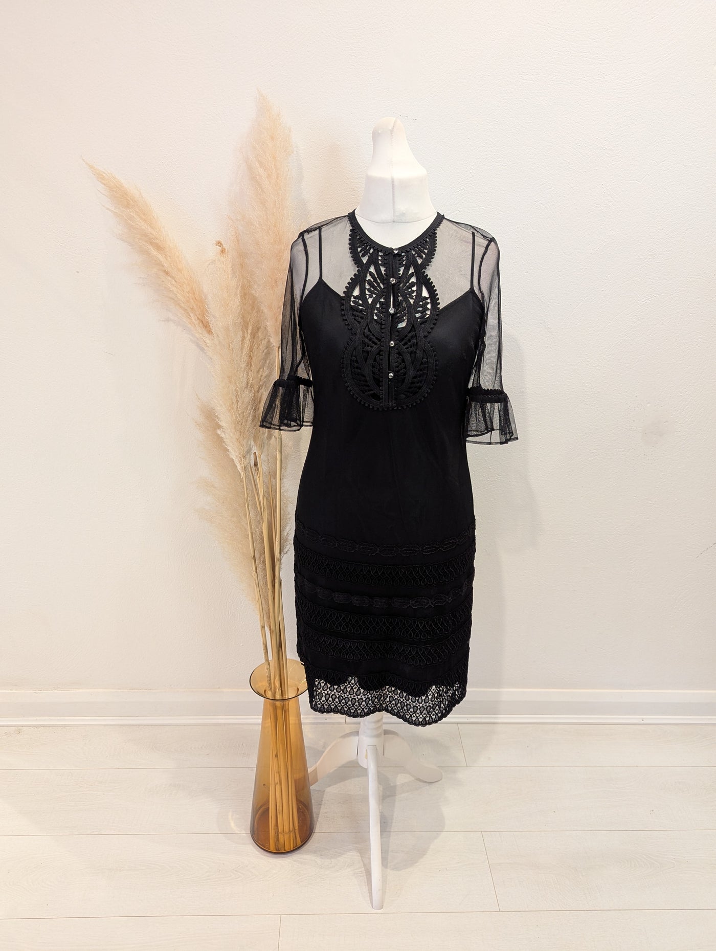 Coast Sheer Black Dress 14