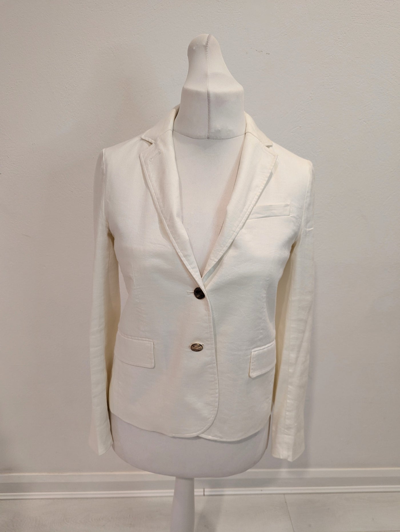 Gant White Linen Blazer 10