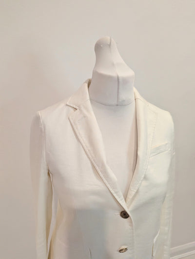 Gant White Linen Blazer 10