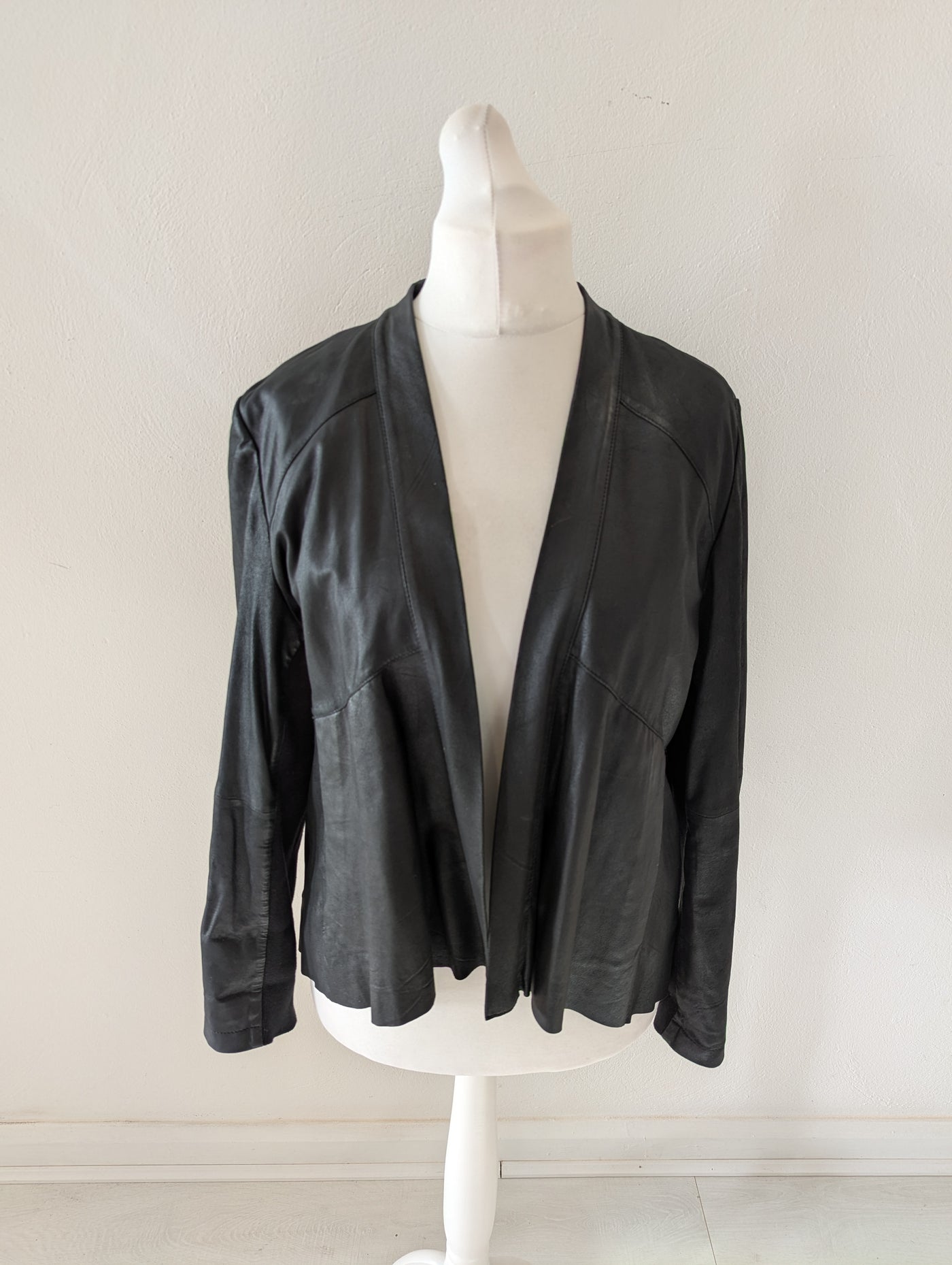 Marc Cain Leather Jacket M