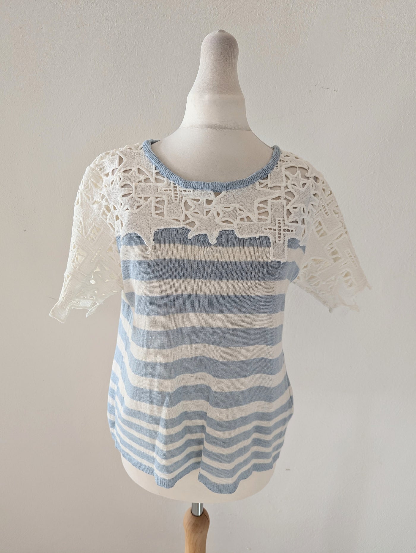 Silvian Heach Blue Stripe Top S