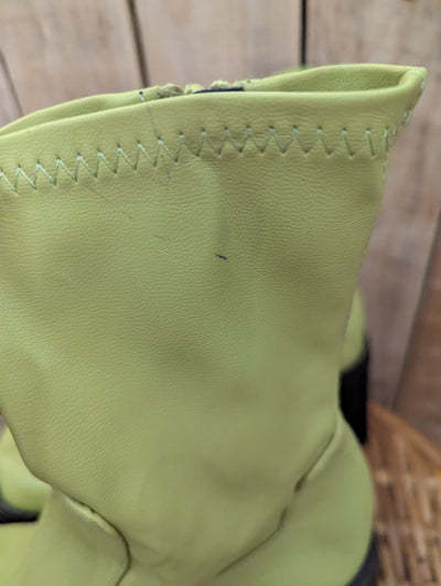 Asos Lime Green Boots 6