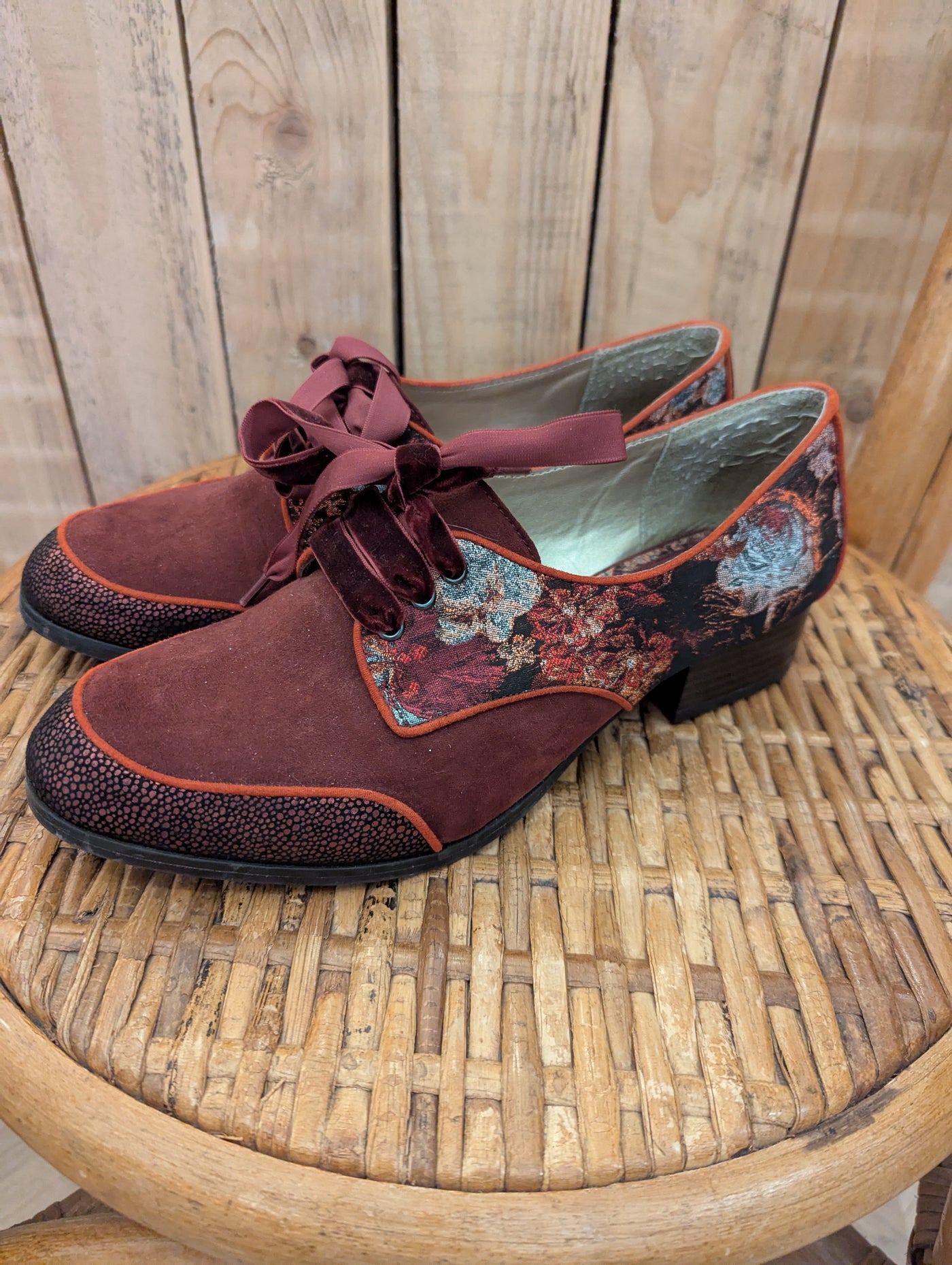 Ruby Shoo Floral Brogues 7