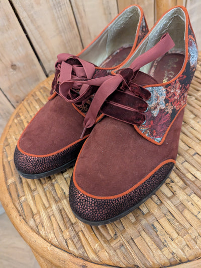 Ruby Shoo Floral Brogues 7