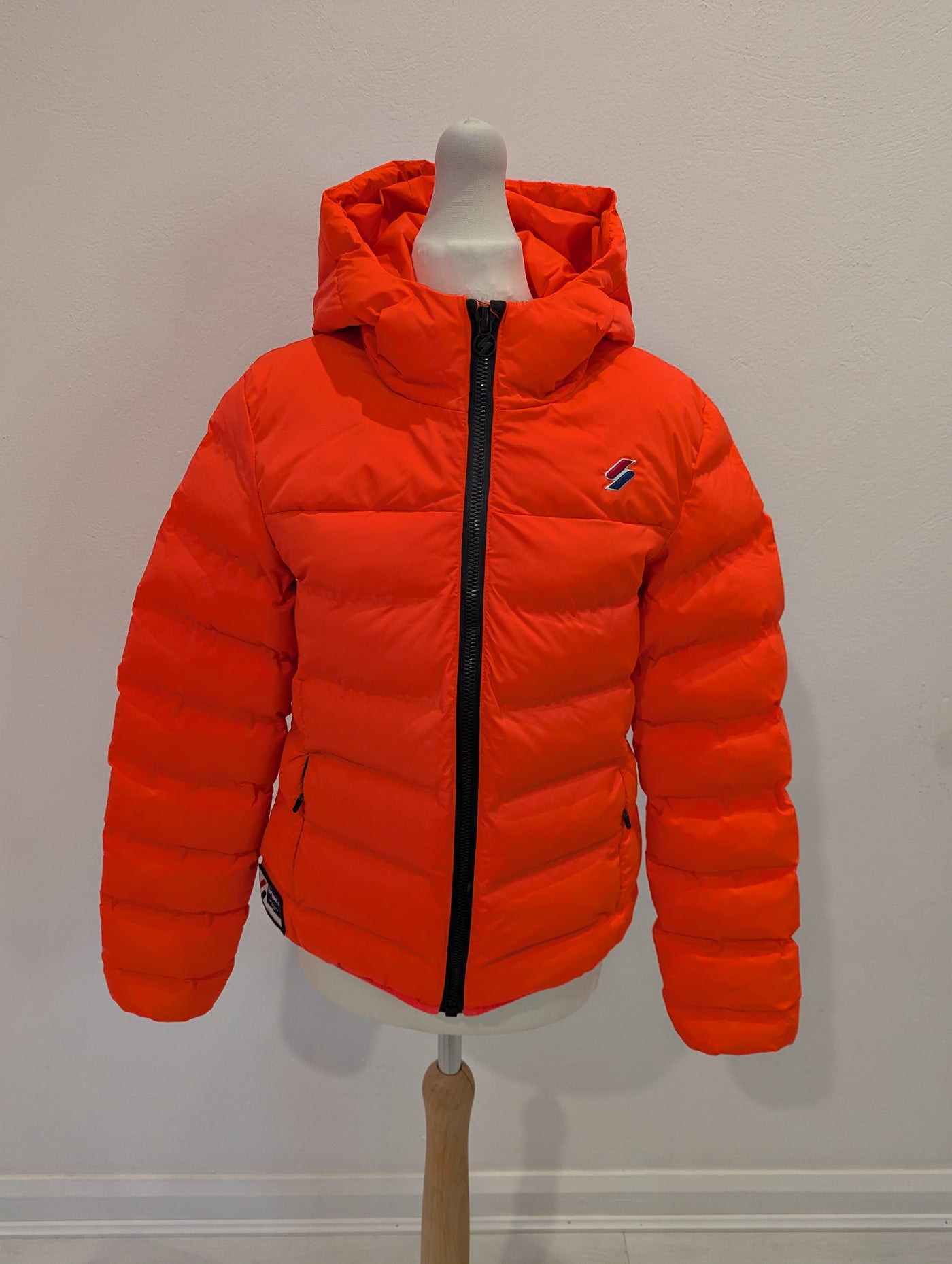 Superdry Orange Puffa Jacket 10