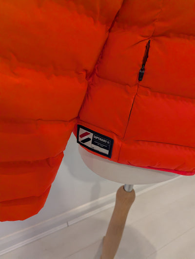 Superdry Orange Puffa Jacket 10