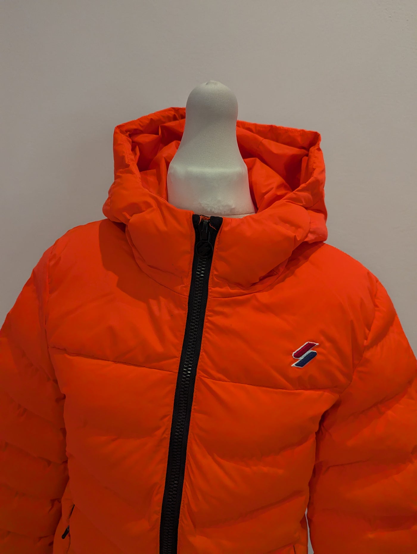 Superdry Orange Puffa Jacket 10