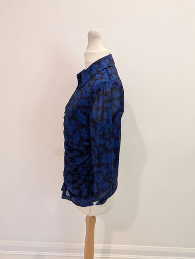 Cable & Gauge Blue Black print top SNWT