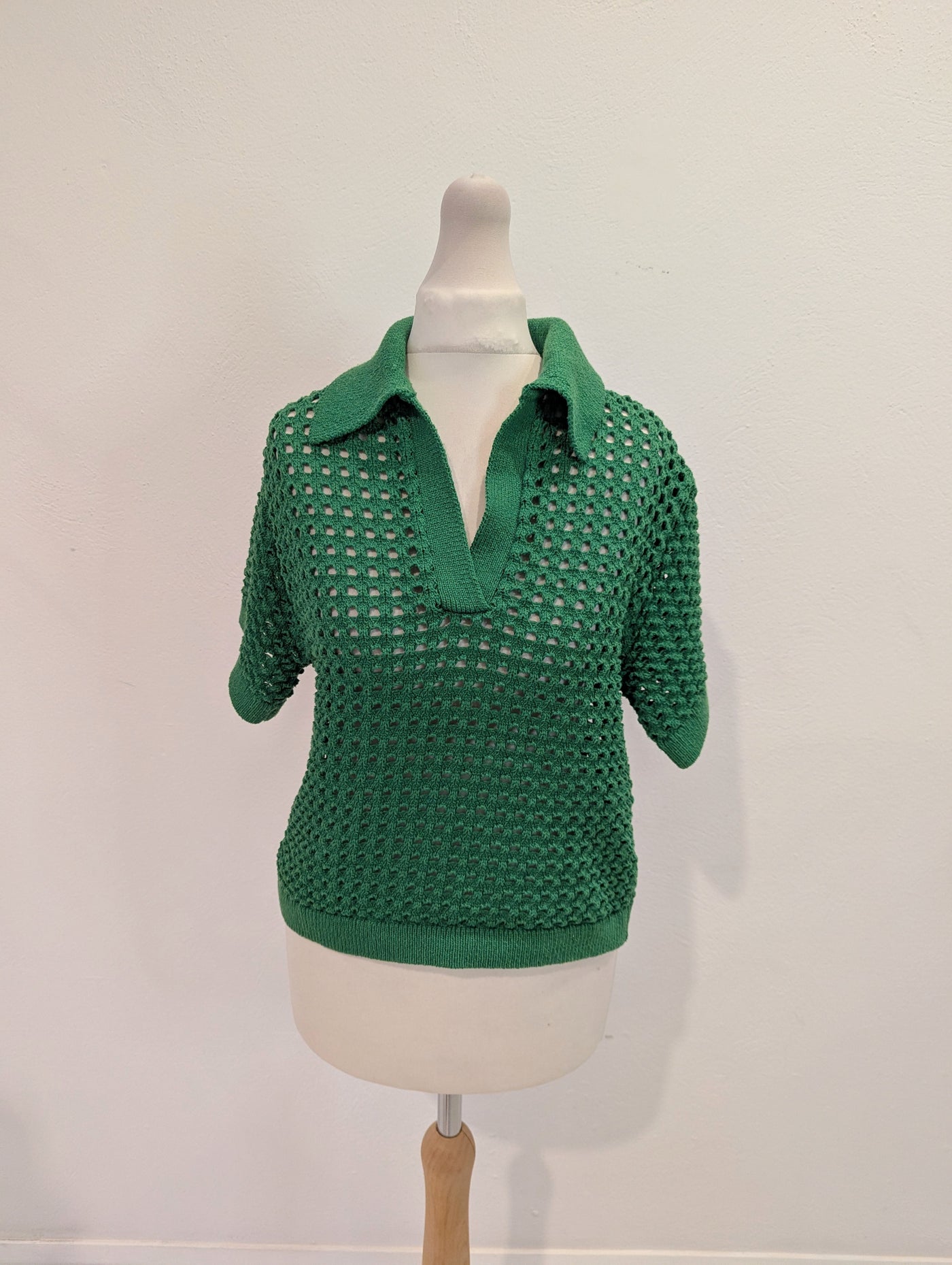 H&M Green Cable Knit XS