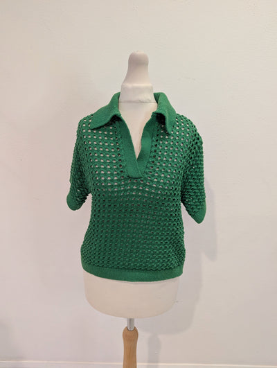 H&M Green Cable Knit XS