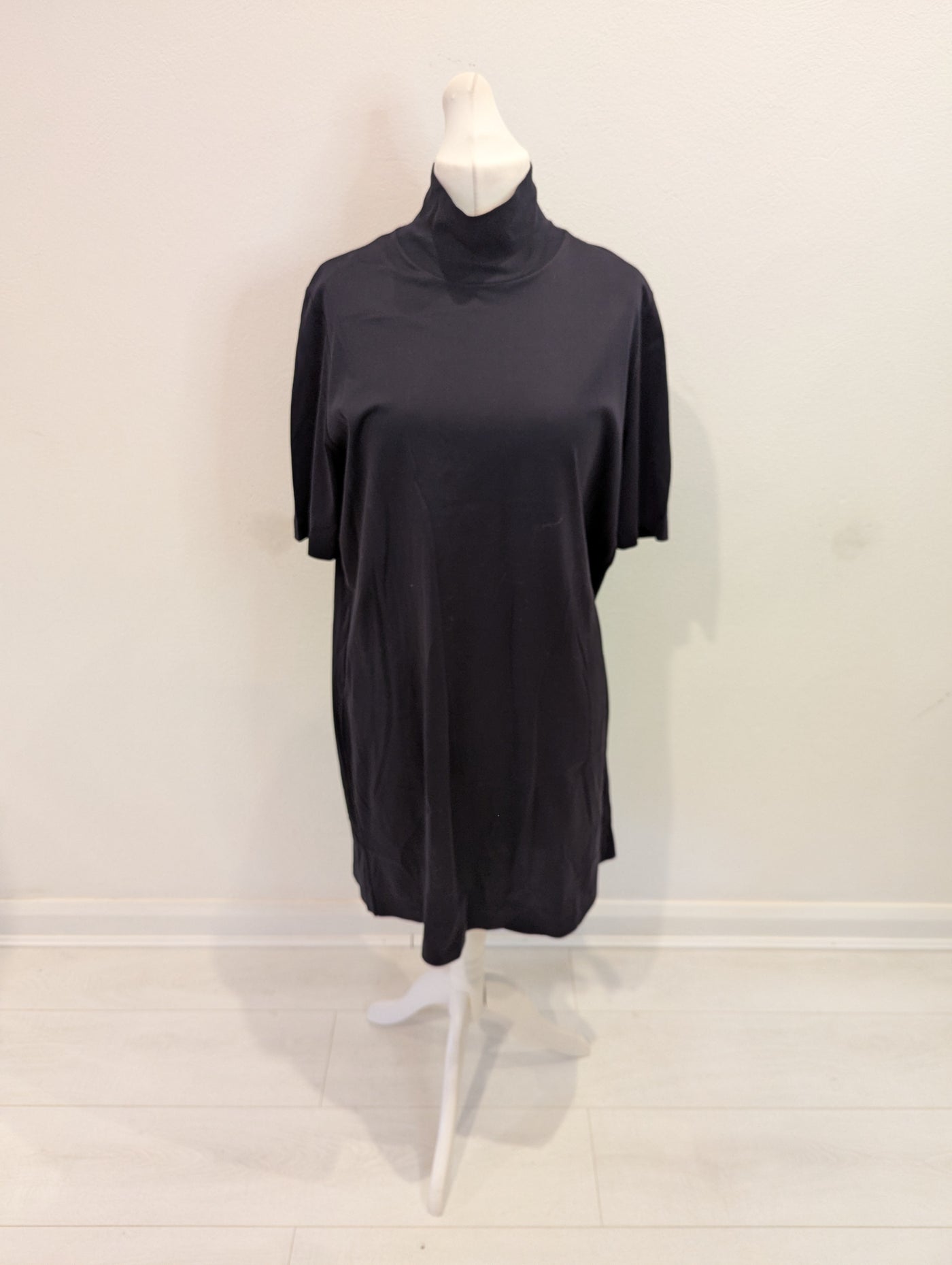 Cos Navy Funnel Neck Dress L