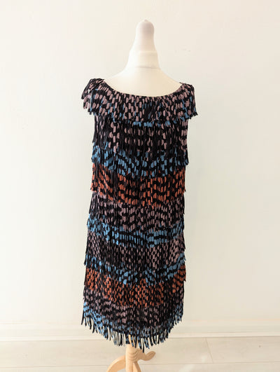 Sportmax Silk Fringe Dress 8/10