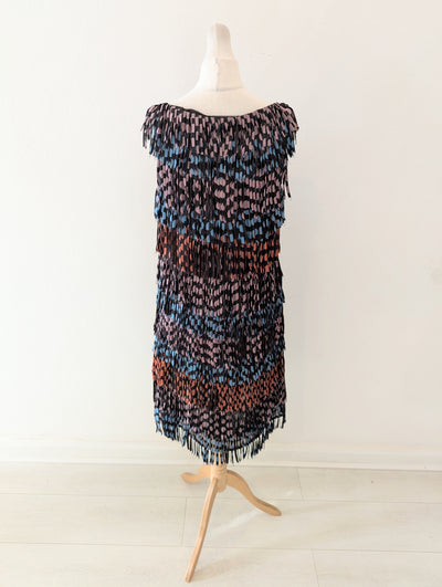 Sportmax Silk Fringe Dress 8/10