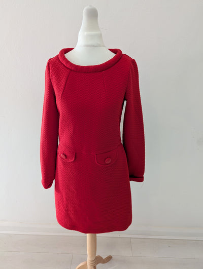 Boden Red 60's Style shift dress 6