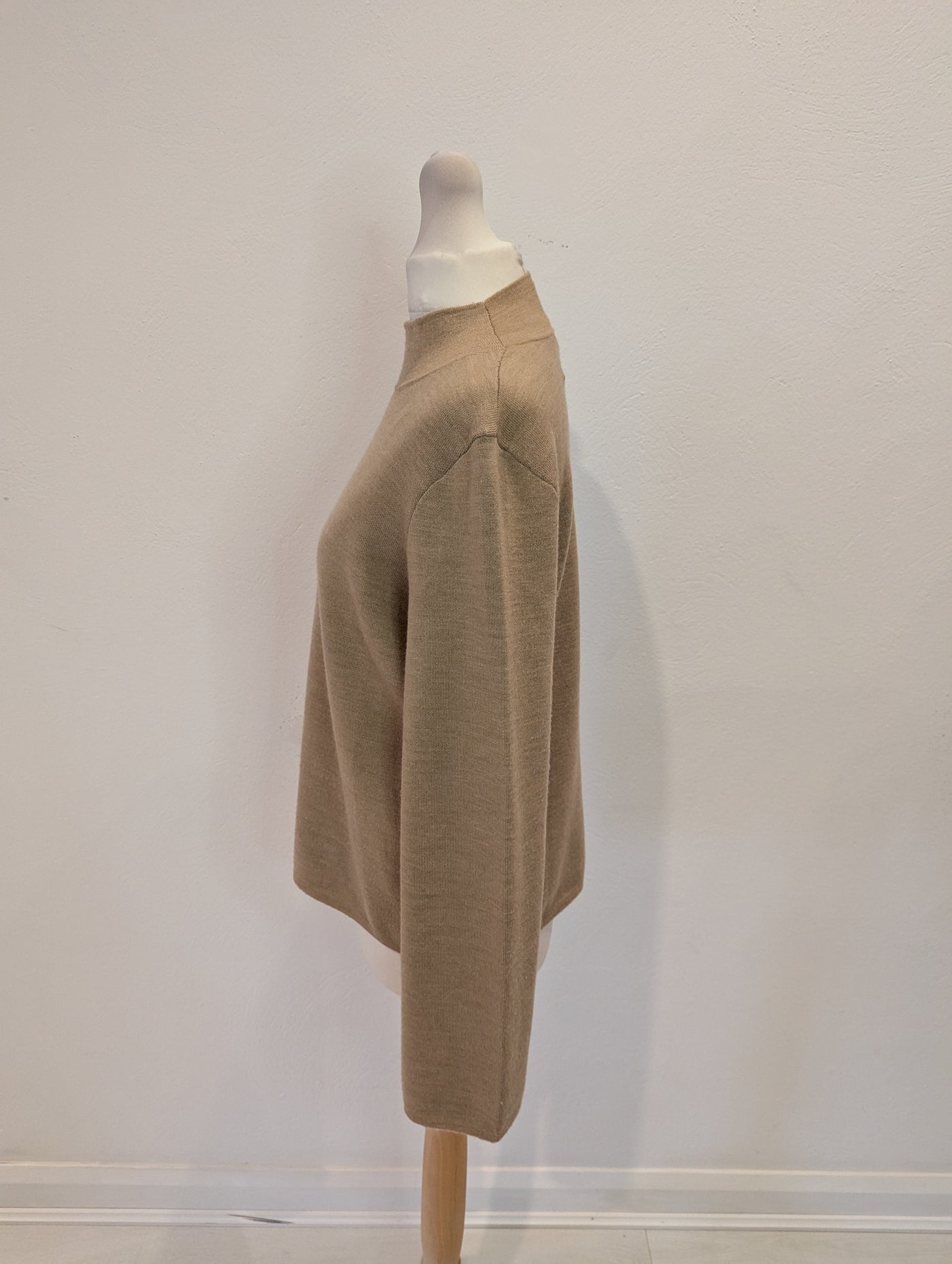 Jigsaw camel wool mix sweater Small