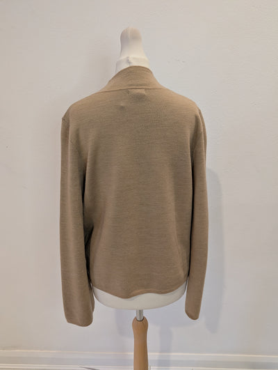 Jigsaw camel wool mix sweater Small