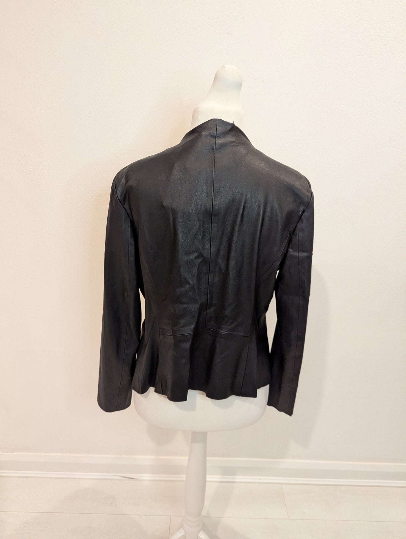 Zara Black Pleather Jacket XL