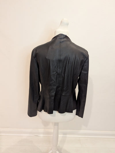 Zara Black Pleather Jacket XL