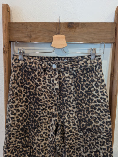 Mint Velvet Leopard Print Tousers 10R