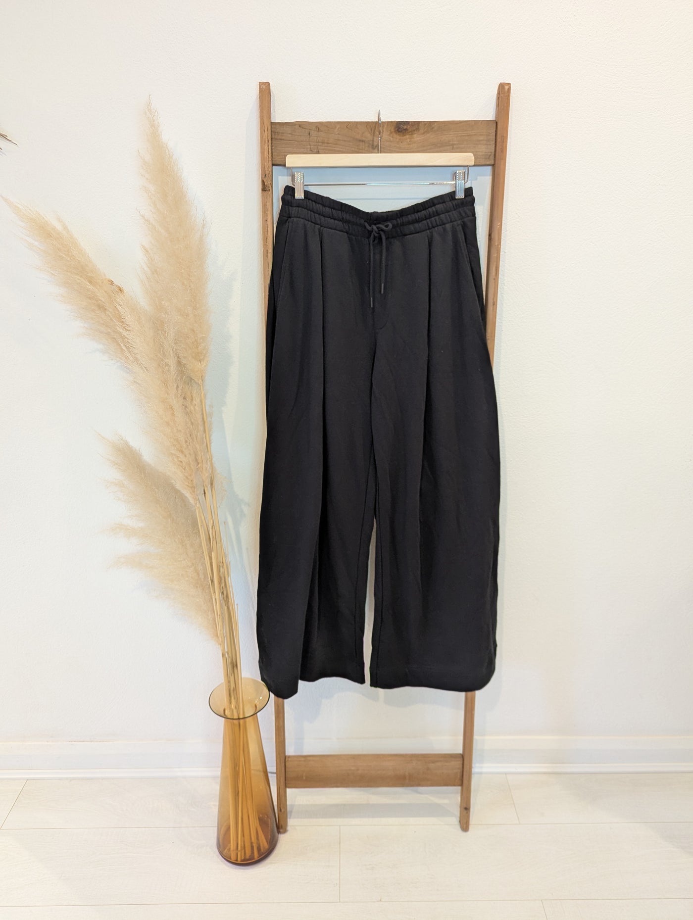 Hush Black Wide Leg Jogger M RRP £80