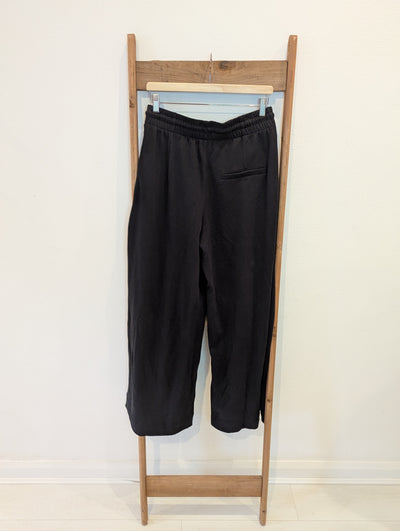 Hush Black Wide Leg Jogger M RRP £80