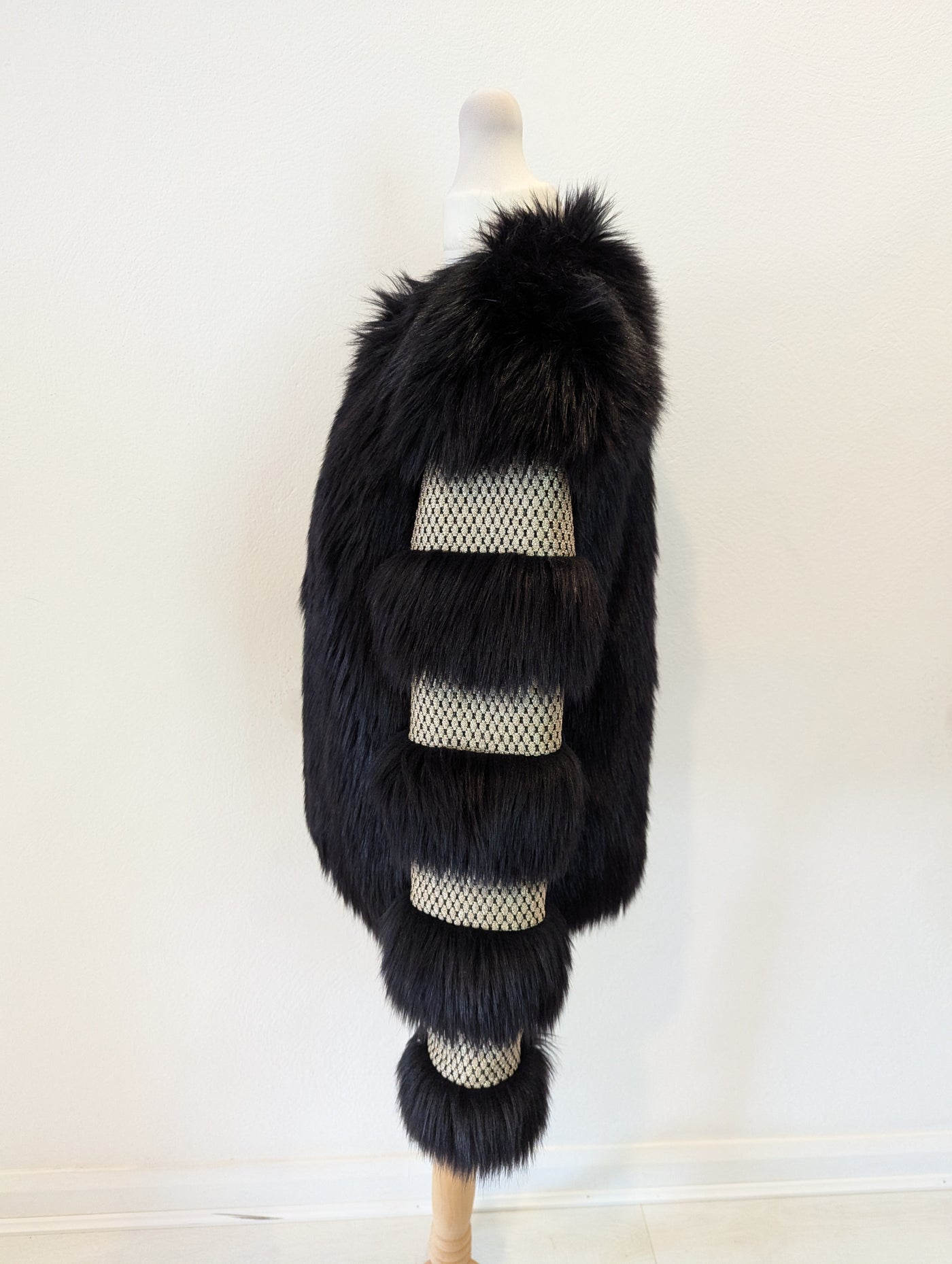 Madderson London Black & Gold Fur Jacket 10