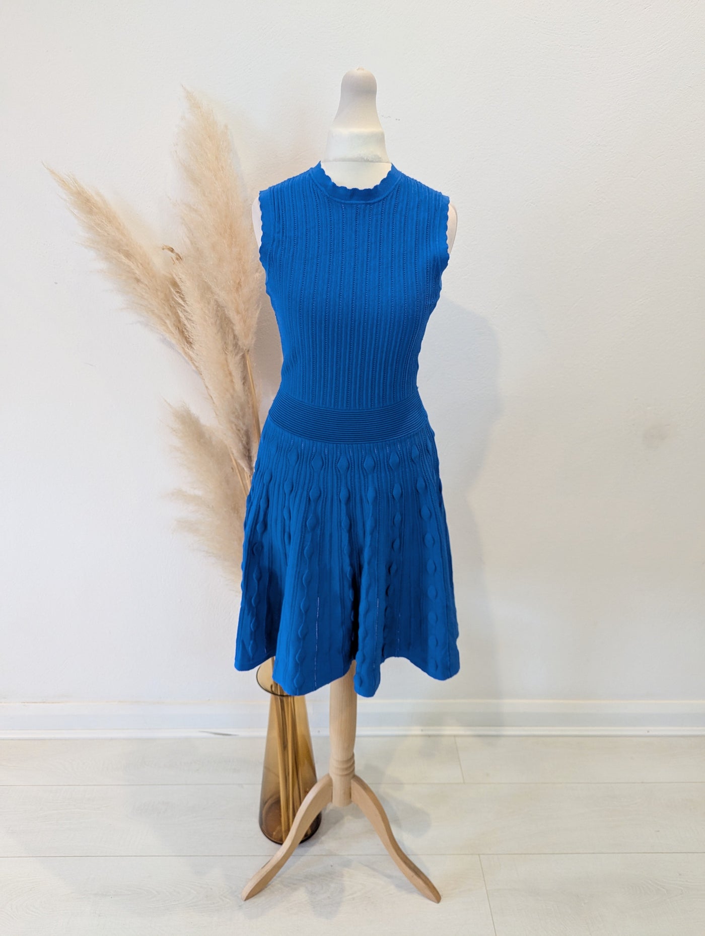 Ted Baker Blue Knit Dress NWT RRP £169 6/8