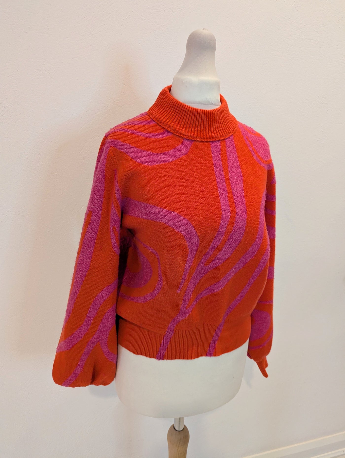 French Connection Orange/Pink Jumper S