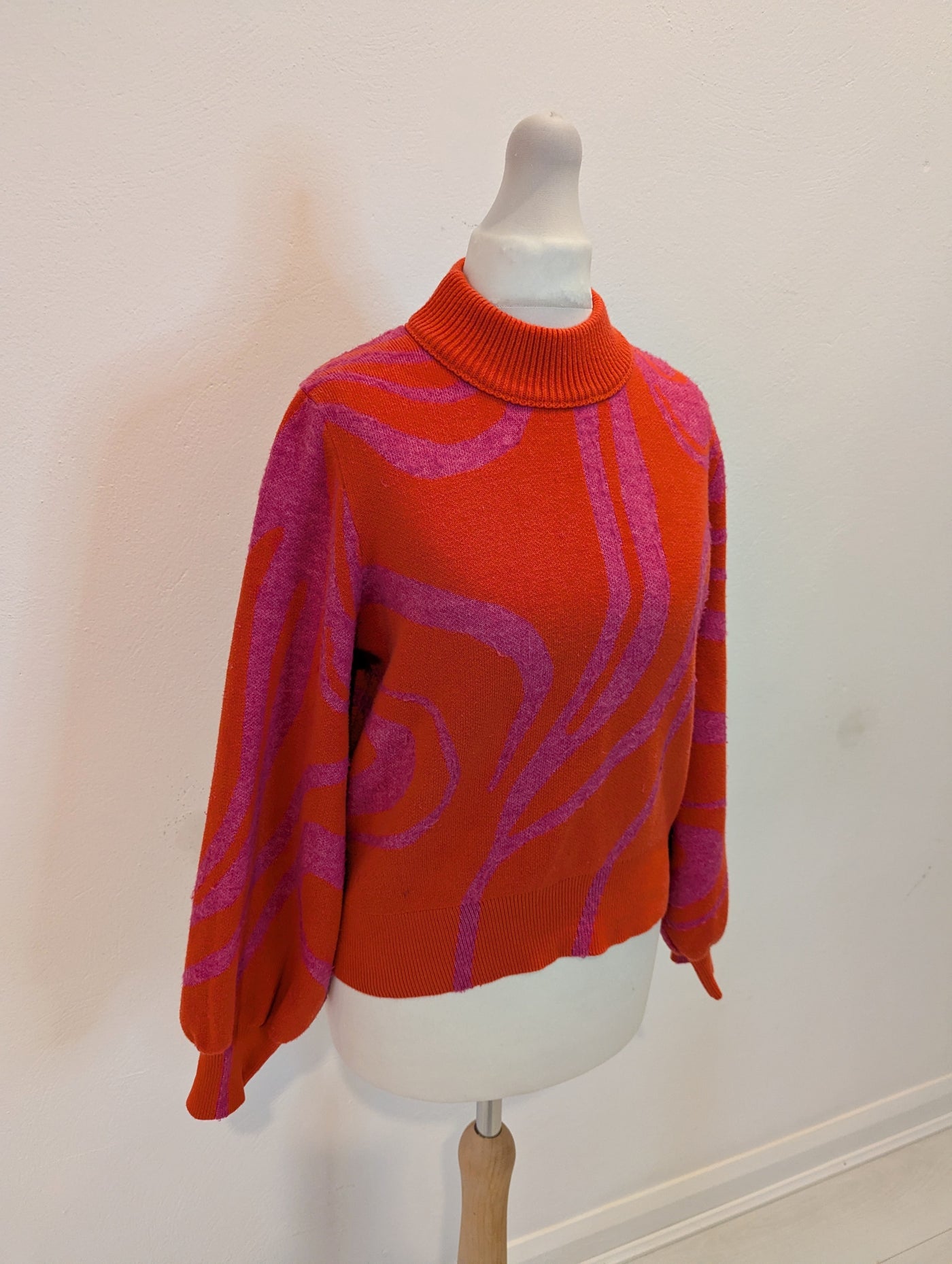 French Connection Orange/Pink Jumper S