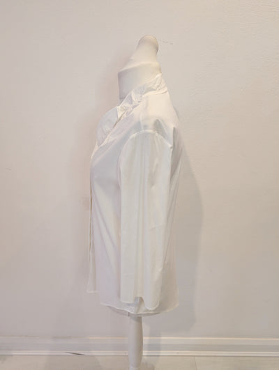 Cos White Frill Shirt 40