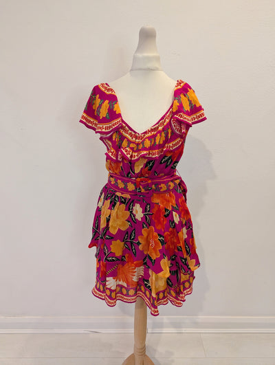 Farm Rio Pink Floral Dress XS