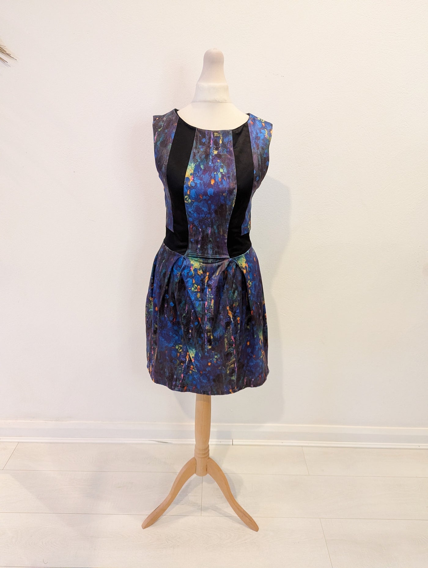 Dizingof Blue Multi Dress 8