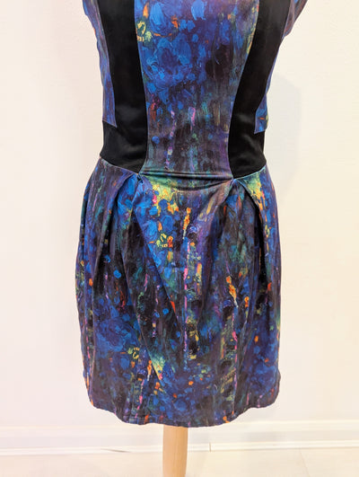 Dizingof Blue Multi Dress 8