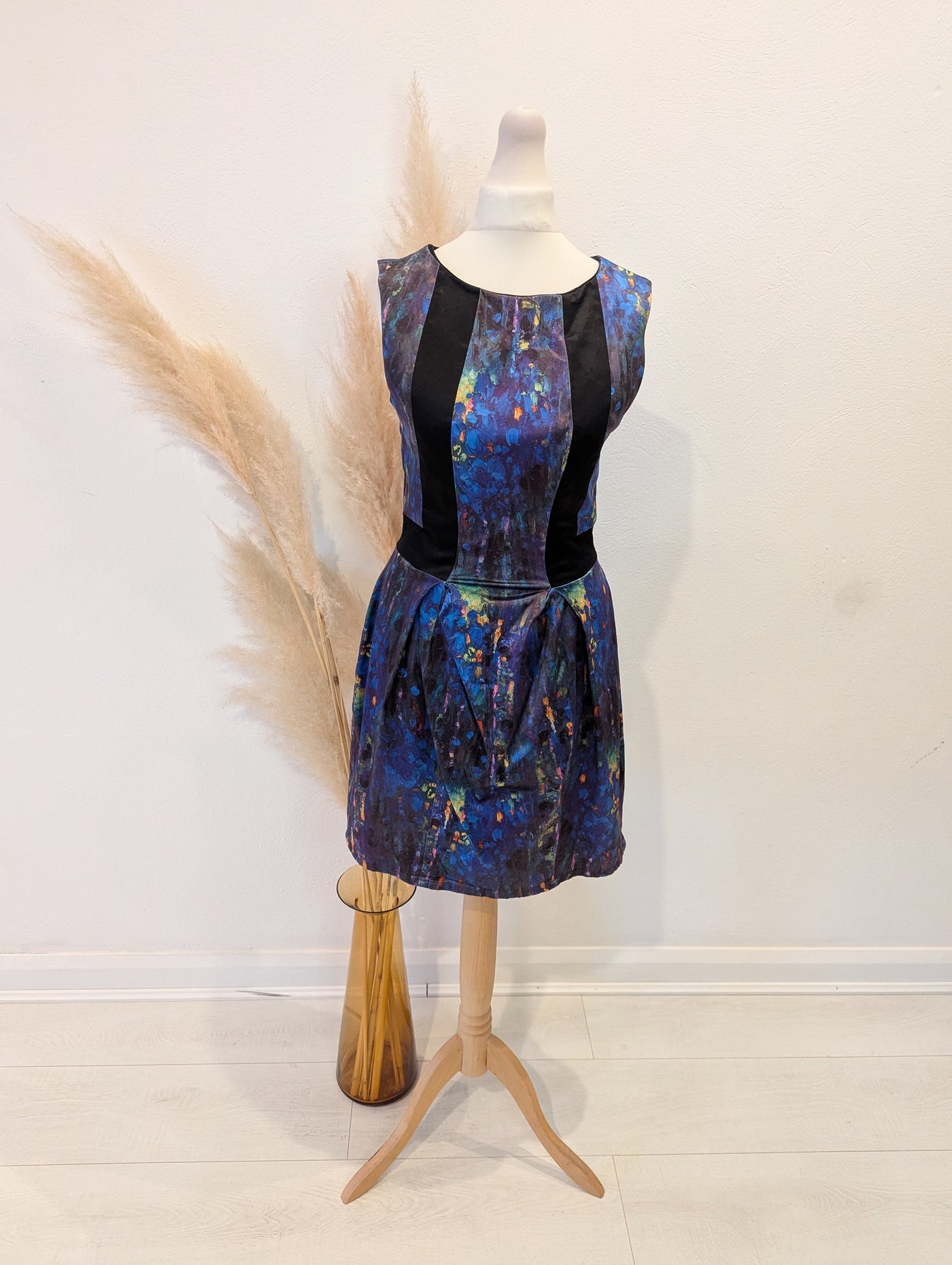 Dizingof Blue Multi Dress 8