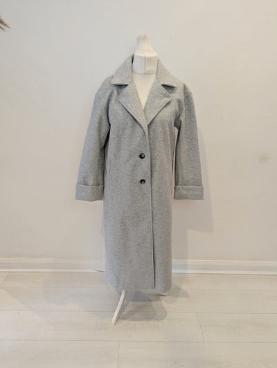 River Island Grey Duster Coat 12 NWT
