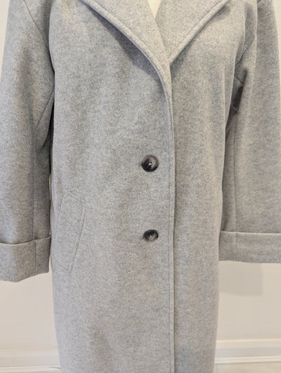 River Island Grey Duster Coat 12 NWT