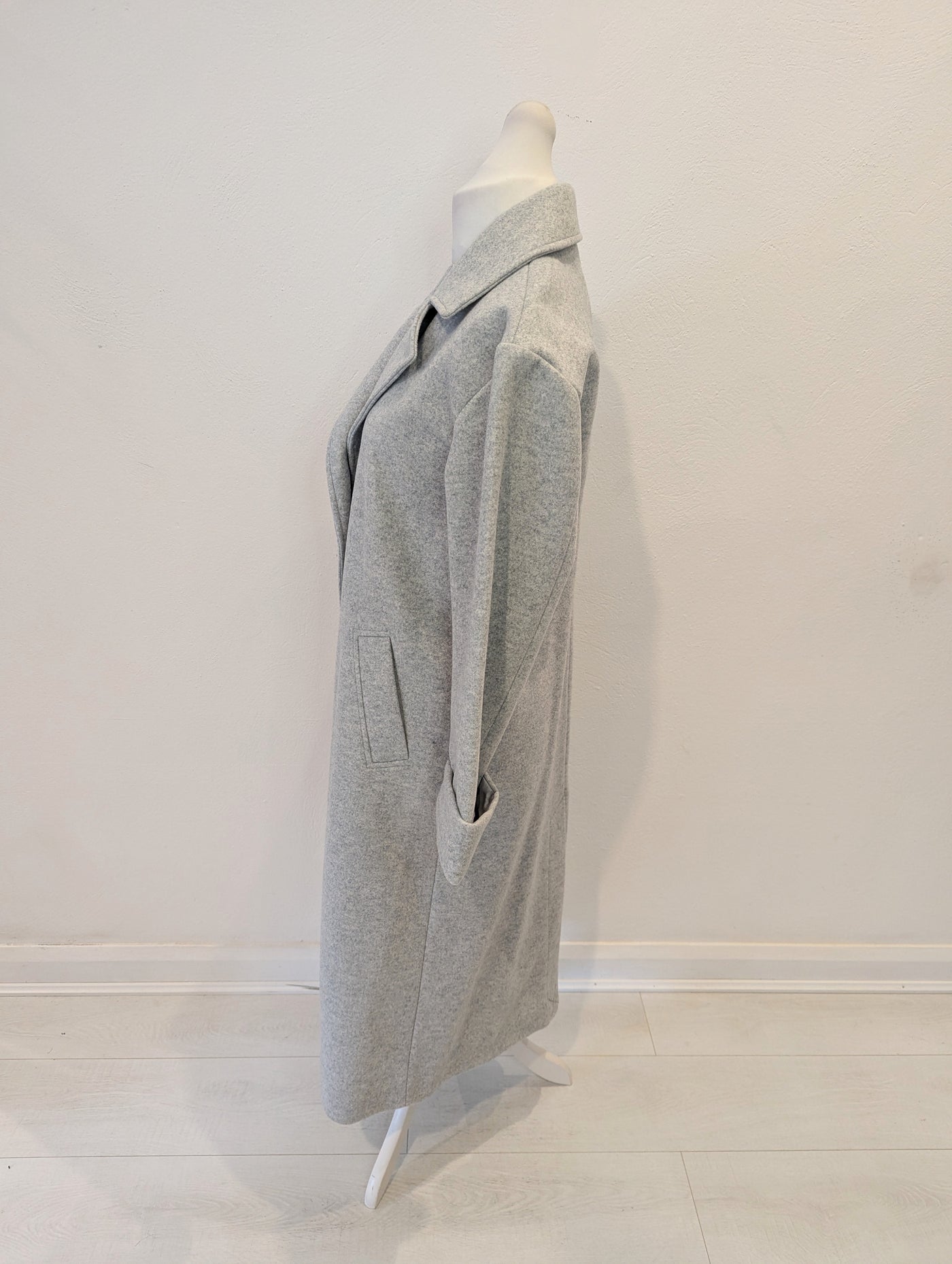 River Island Grey Duster Coat 12 NWT