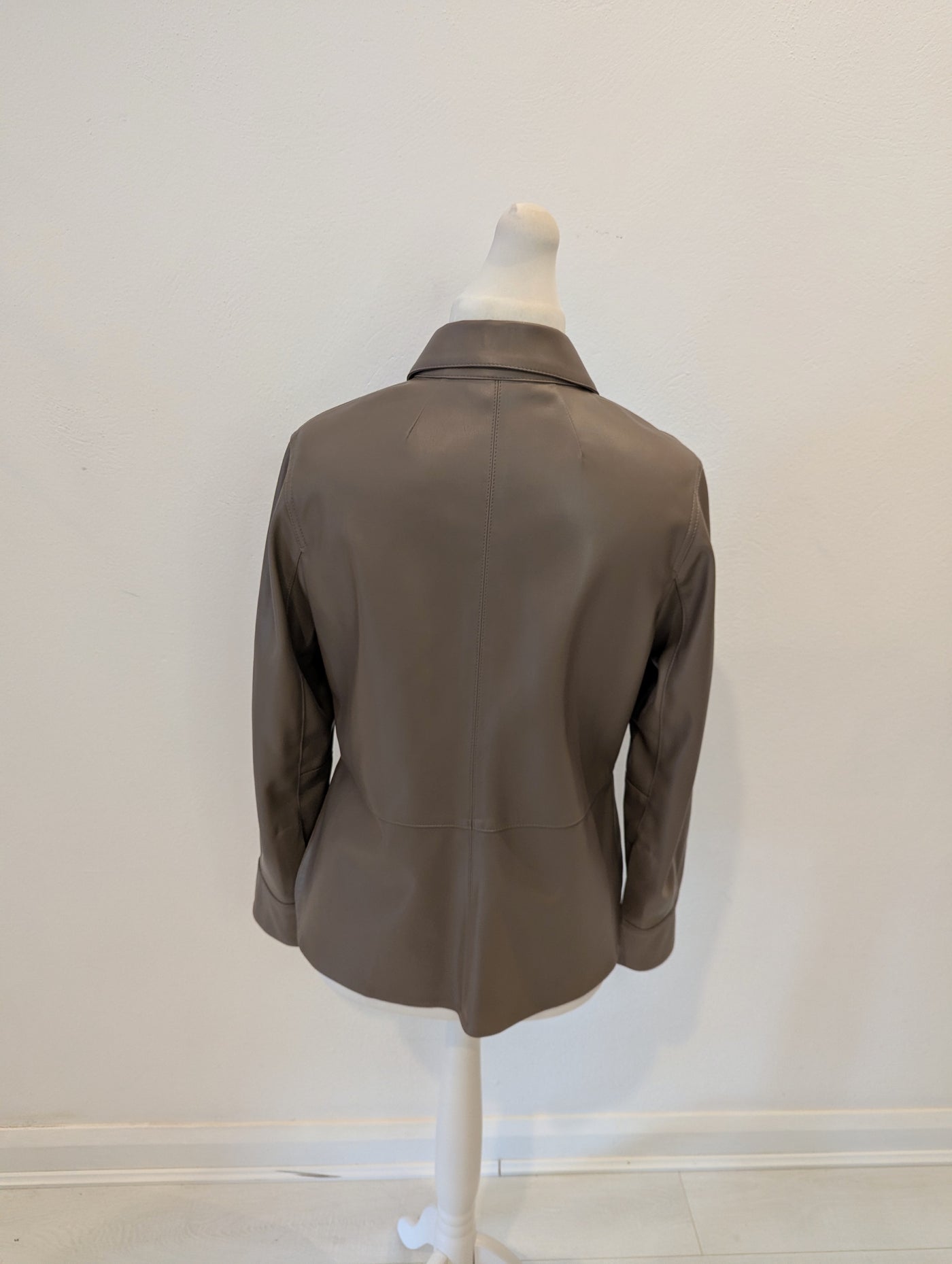 H&M Mocha Pleather Jacket 12