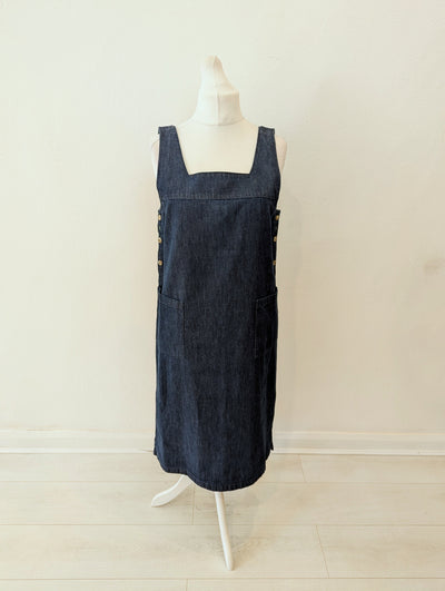 White Stuff Denim Pinafore 12 RRP £59.95 – The Wardrobe