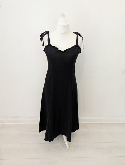 Reiss Black Yanna Dress 14