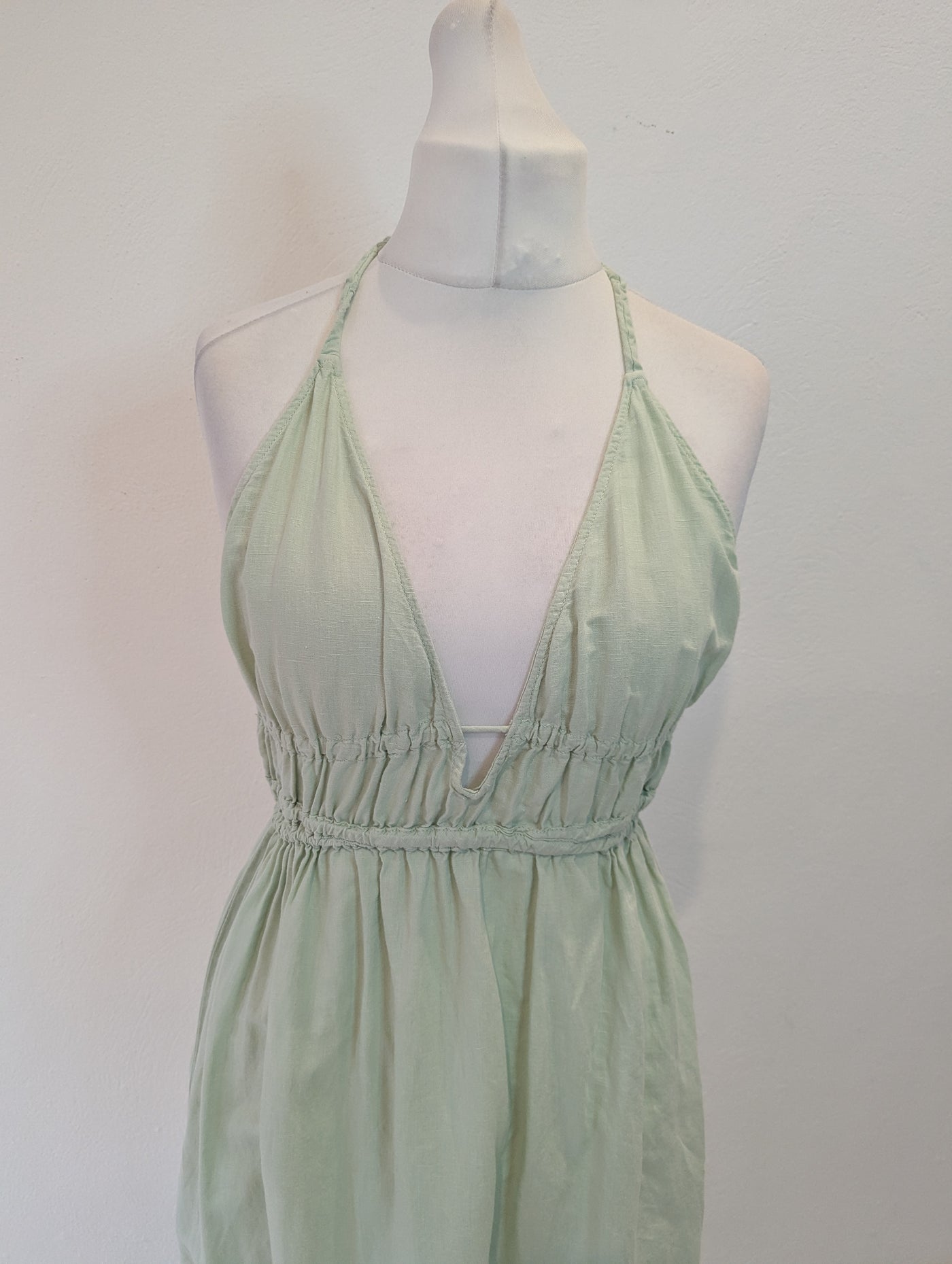 Zara Mint Halter Neck Dress L