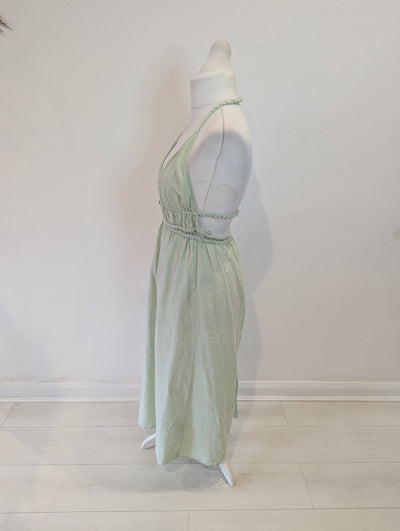 Zara Mint Halter Neck Dress L