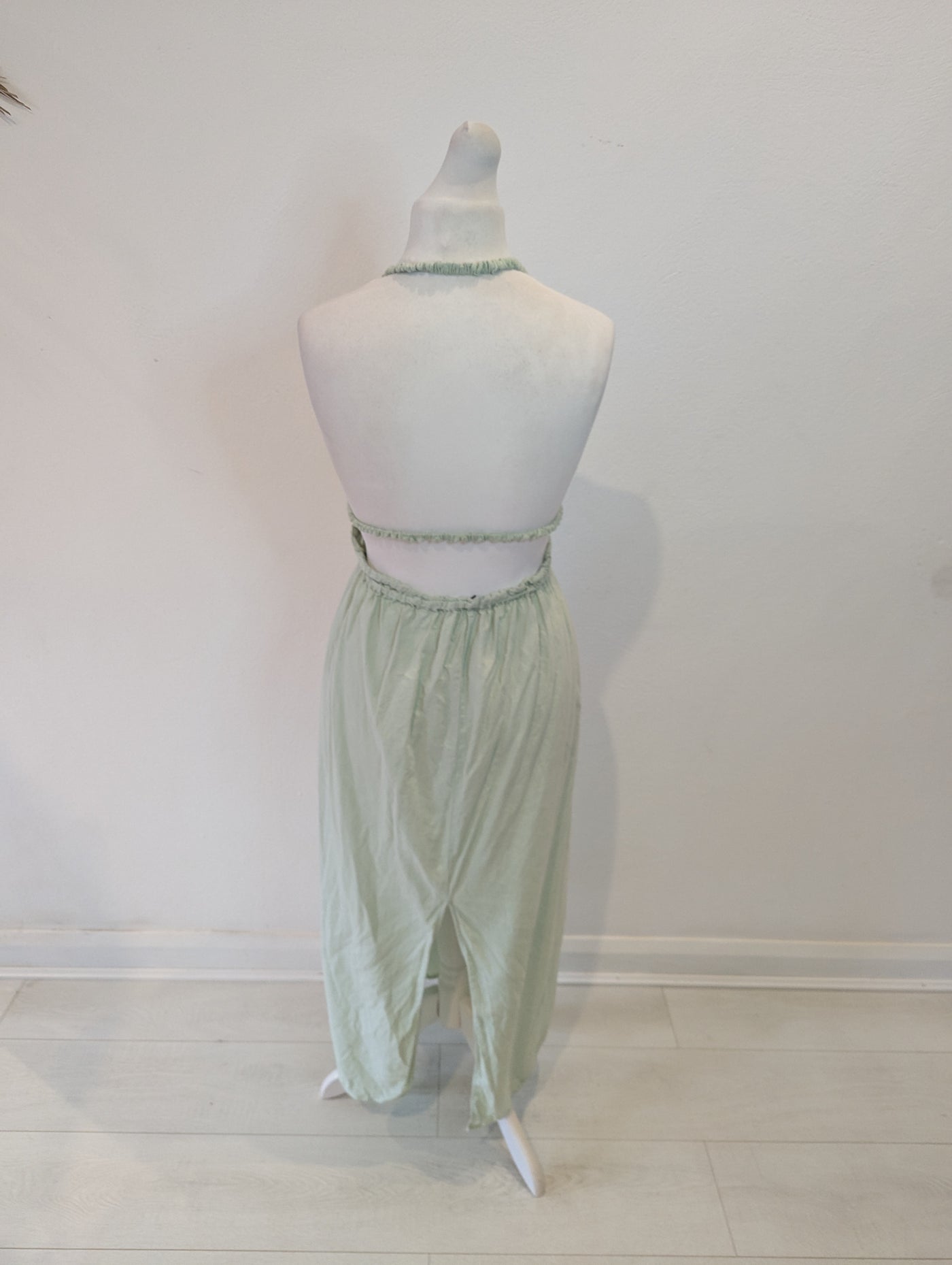 Zara Mint Halter Neck Dress L