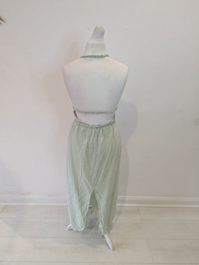 Zara Mint Halter Neck Dress L