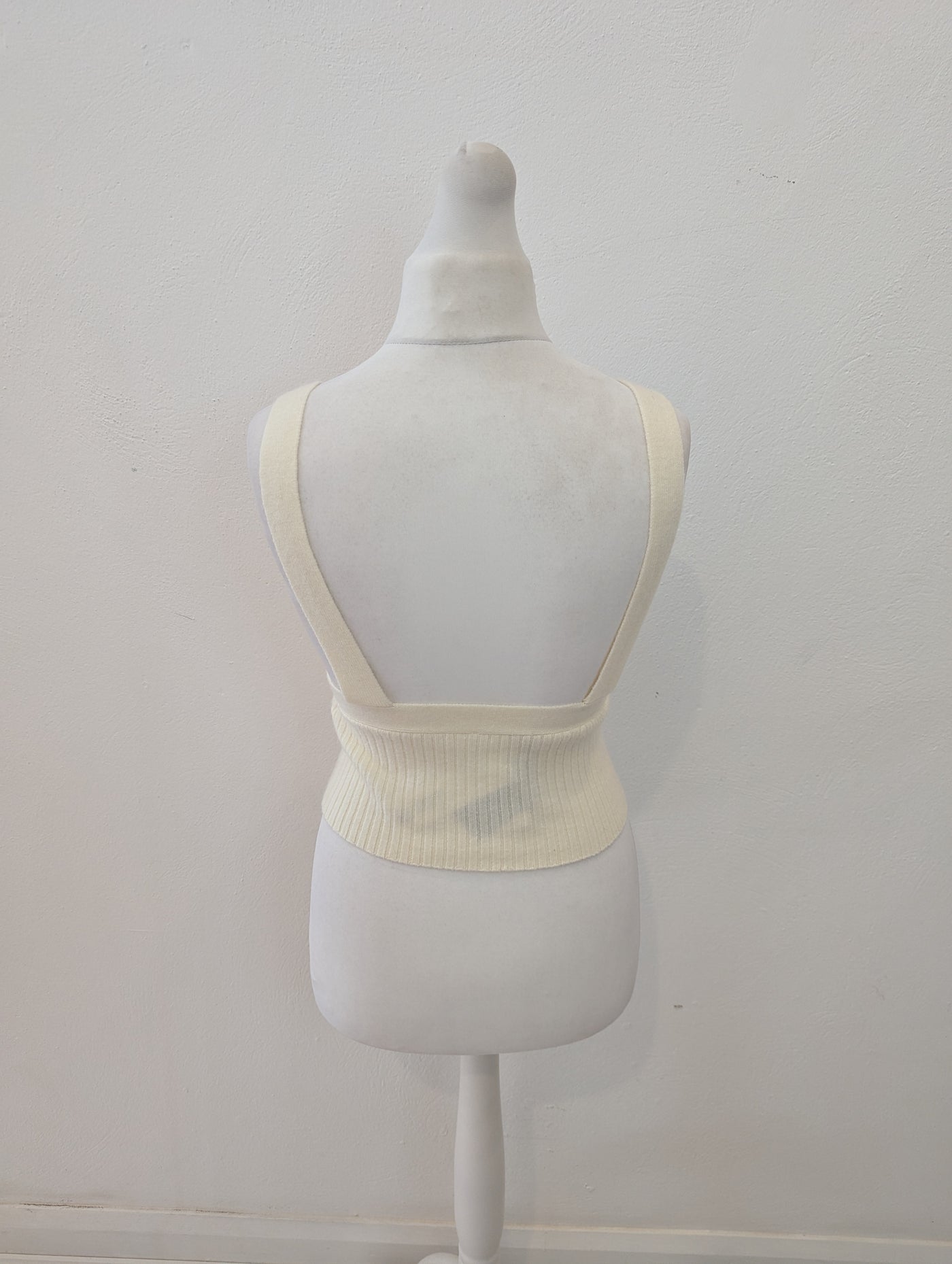 Zara Cream Knitted Top L RRP £27.99