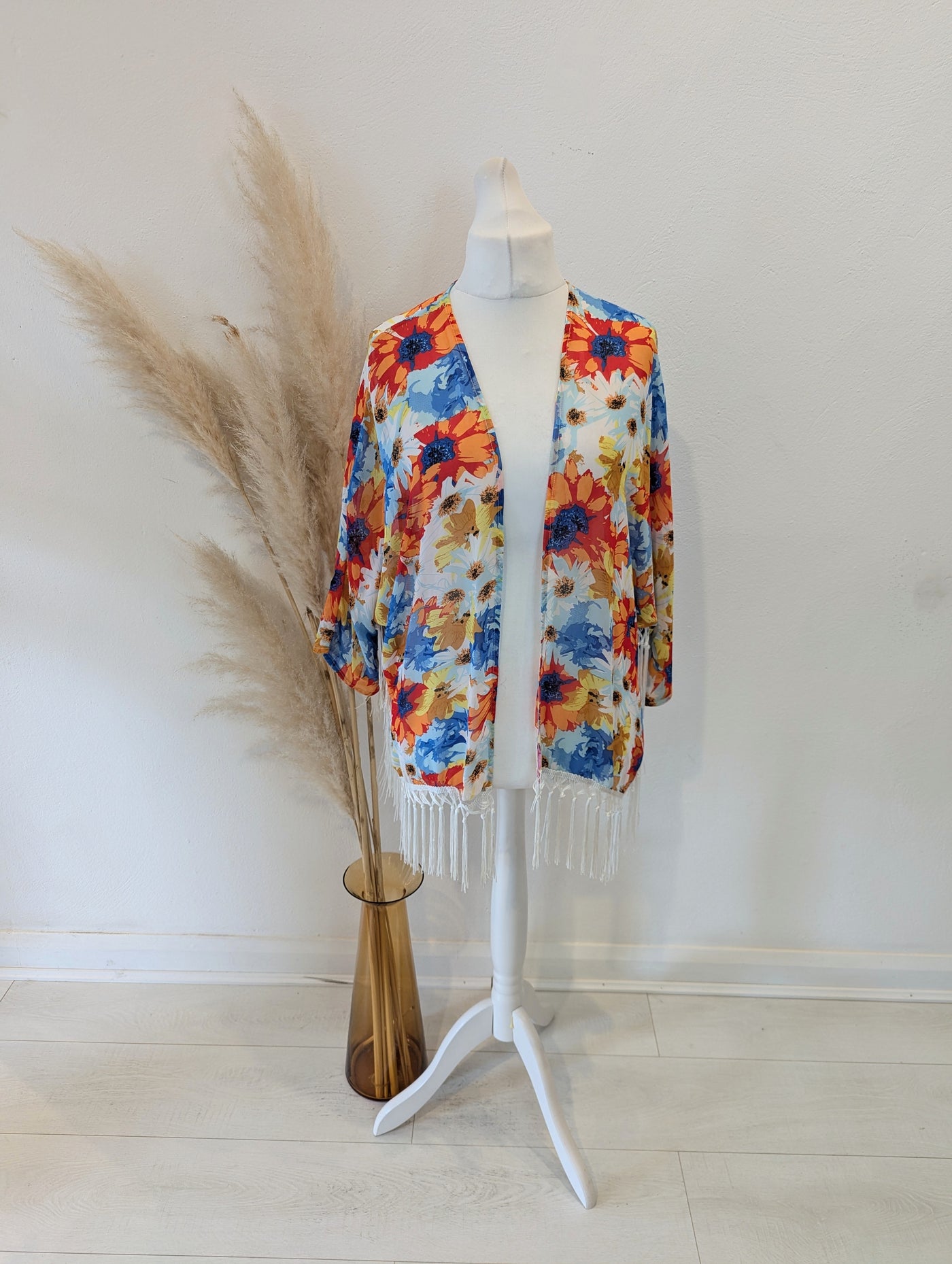 Urban Mist Bright Fringed Cover Up One Size
