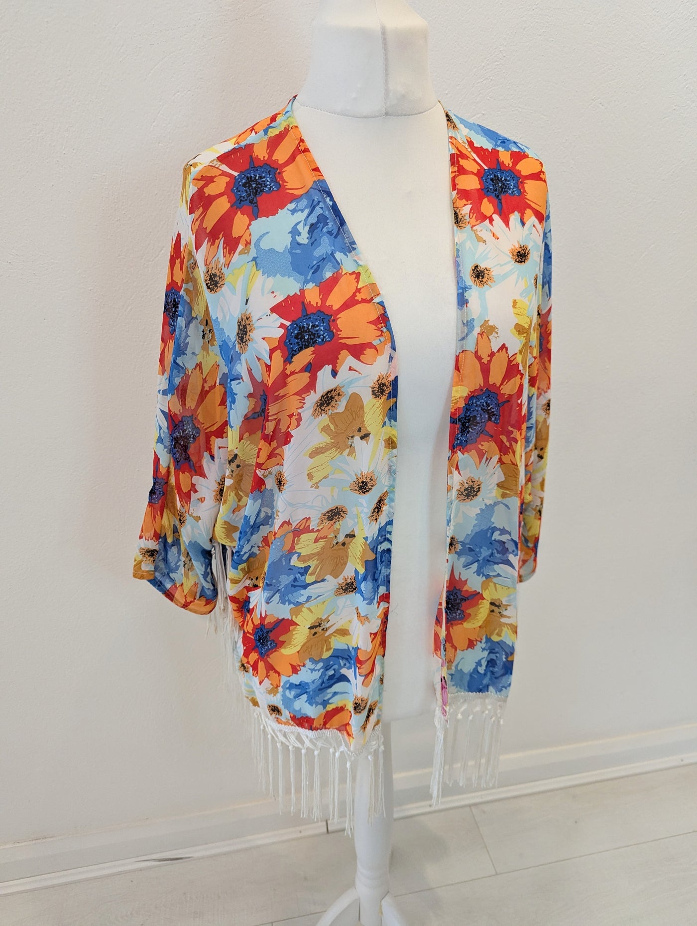 Urban Mist Bright Fringed Cover Up One Size